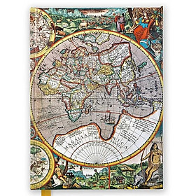 NB - Pieter Van Den Keere: Antique Map Of The World