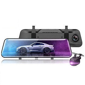 Camera Hành Trình Gương A26 Quay 2K UHD Màn Hình Cảm Ứng 10 Inch