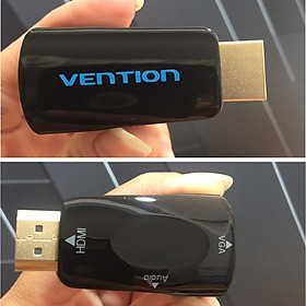 Mua Đầu chuyển HDMI male ra VGA Female hỗ trợ 1080P và audio Vention AIDB0 - Hàng chính hãng