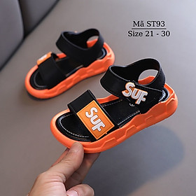 Dép sandal bé trai quai ngang nhựa dẻo êm nhẹ chống trơn trượt cho trẻ em nam 2, 3, 4, 5, 6 tuổi mùa hè ST93