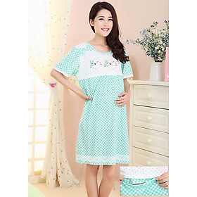 Đầm Bầu Cho Con Bú VB13 - Xanh Ngọc