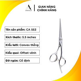 Hình ảnh Kéo Cắt Tóc AKAFUJI CA 553 SIZE 5.5 inches Thép Nhật Cao Cấp [HÀNG CHÍNH HÃNG] Bảo Hành 12 Tháng