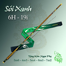 Cần câu tay Red Wolf Sói Xanh 6H - 19i tặng kèm đọt phụ