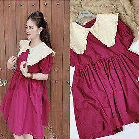 Váy bầu suômg A. cổ bèo