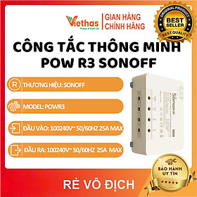 Mua Công Tắc Thông Minh Pow R3 Sonoff Công Suất Cao 25A / 5500W Điều Khiển Bằng Giọng Nói - Hàng Chính Hãng