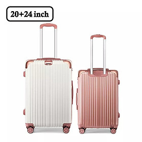 Bộ vali Hành lý bánh xe quay 360° phổ thông tùy chỉnh chống thấm nước ABS＋PC chống mài mòn