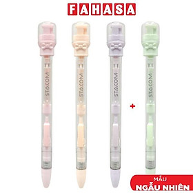 Vỉ 3 + 1 Bút Chì Bấm Đầu Chuốt 2.0 mm - Stacom VMP1020