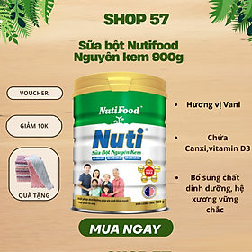 Sữa bột nguyên kem của NutiFood 900 Gr
