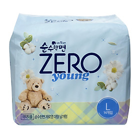 Băng vệ sinh Hàn Quốc KLEANNARA ZERO YOUNG có cánh siêu mềm mại, không mùi, siêu thấm hút nhiều size