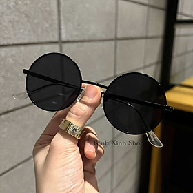 Kính râm nam nữ Mắt tròn xoe chống nắng - Kính râm Cosplay Gojo