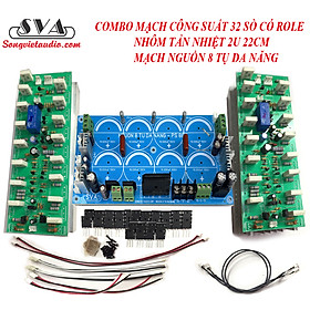 Mua COMBO CÔNG SUẤT 32 SÒ CÓ ROLE + MẠCH NGUỒN 8 TỤ ĐA NĂNG + NHÔM TẢN NHIỆT 2U