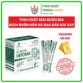 Tinh chất giải rượu bia GIARUBI DETONIX hộp 20 gói