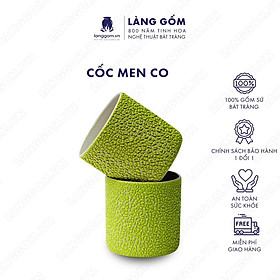 Mua Cốc tách  ly uống nước kiểu hoa tiết men co chất liệu gốm sứ Bát Tràng cao cấp - Làng Gốm Bát Tràng