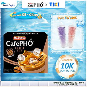 Hộp Cà phê Phố sữa đá GOLD - MacCoffee (hộp 10 gói x 28g)