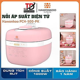 Mua Nồi Áp Suất Điện Tử Hawonkoo PCH-500-PK  1000W-5.0Lit  12 Chế Độ Nấu  Hàng Chính Hãng