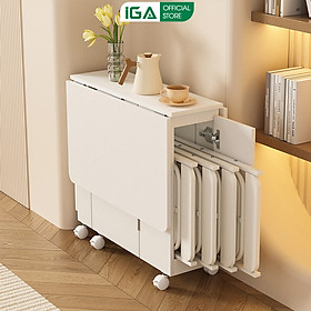 Mua Bàn ăn thông minh 4 ghế gấp gọn tiết kiệm diện tích thương hiệu IGA