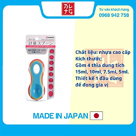 Mua Bộ thìa đong gia vị màu sắc 4 cái nhập khẩu Nhật Bản