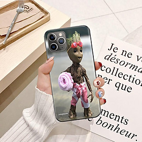 Ốp lưng điện thoại iPhone 11 Pro viền silicon dẻo TPU  hình Baby Groot Mẫu 1