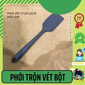 Mua Phới Trộn Bột  Vét Bột (Màu Ngẫu Nhiên) Spatula CUGF Silicon Dụng Cụ Làm Bánh Vô Cùng Hiệu Quả ( HH0048