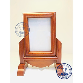 Mua Khung Hình Thờ Gỗ Hương mẫu trơn nhỏ ảnh 9x12 và ảnh 10x15cm HAN549