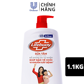 Sữa tắm Lifebuoy 1100g Bảo vệ vượt trội 10 giúp bảo vệ khỏi 99.9% vi khuẩn và ngăn ngừa vi khuẩn lây lan trên da tốt nhất
