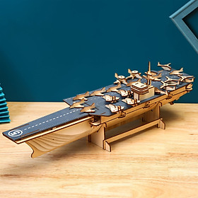 Đồ chơi lắp ráp gỗ 3D Mô hình Tàu Sân Bay Laser LC-GP048