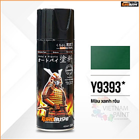 COMBO Sơn Samurai màu xanh rêu Y9393 gồm 4 chai đủ quy trình độ bền cao (Lót  – Nền 124 - Màu Y9393 - Bóng mờ 128A)