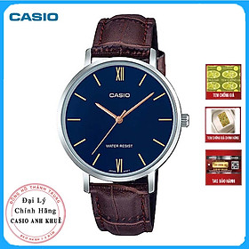 Hình ảnh Đồng hồ Casio nữ dây da LTP-VT01L-2BUDF (34mm)