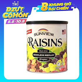 Nho Khô Mỹ Không Hạt Sunview Raisins 425g (Nho Thập Cẩm)