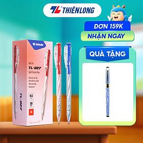 Combo 5-10-20 Bút Bi Thiên Long TL-027 - Mực Xanh/Đen/Đỏ/Tím