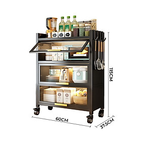 Tủ Đa Năng Có Nắp Đậy VANDO Chất Liệu Thép Cao Cấp Kích Thước 5 Tầng 100cm