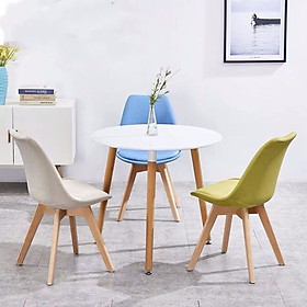 Mua Bộ bàn ghế cà phê - Bàn màu trắng - Bàn 60x75cm + 3 ghế