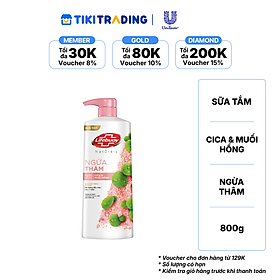 LIFEBUOY Sữa Tắm Ngừa Thâm Da Cica & Muối Hồng 800g
