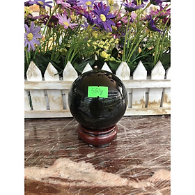 Mua Quả cầu phong thủy đá thạch anh đen - Đường kính 7 4cm  7 6 và 7 7 cm