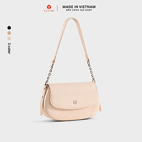 Túi Yuumy ( Thời trang nữ nắp gập dáng cong size 24 - Túi đeo vai da Seasand YN340 )