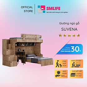 Giường tầng cho bé thiết kế đơn giản SMLIFE Suvena