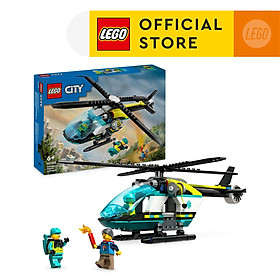 LEGO CITY 60405 Đồ chơi lắp ráp Trực thăng cấp cứu chuyên dụng (226 chi tiết)