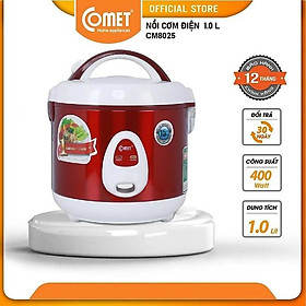 Nồi cơm điện nắp gài 1.0L COMET - CM8025 - Hàng Chính Hãng