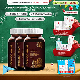COMBO 3 hộp thực phẩm chức năng Viên uống Sắc Ngọc Khang++ (120 viên)
