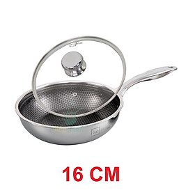 Chảo sâu lòng Blackcube tổ ong cao cấp FIVESTAR Plush 3 lớp đáy liền inox 304 siêu bền , chống trầy xước