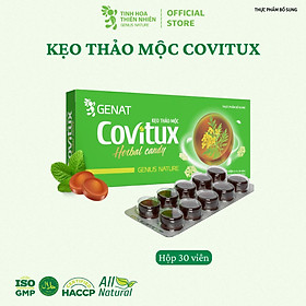 Kẹo thảo mộc Covitux (hộp 30 viên) - Genat  - Giao 2H HCM