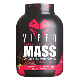 Sữa Tăng Cân Tăng Cơ Viper Mass Gainer 3.1kg (7lbs) mùi Sô cô la