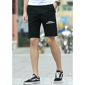 Quần short nam màu đen thể thao cá tính có bigsize