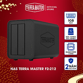 Mua Thiết bị lưu trữ mạng NAS TerraMaster F2-212 2-bay Hàng chính hãng