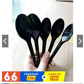 Mua muỗng nhựa cao cấp trà sữa .bịch 100 cái
