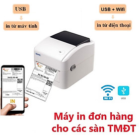 Máy in đơn hàng TMĐT kết nối Wifi in không dây Xprinter XP-420BW ( USB + Wifi) - Hàng chính hãng