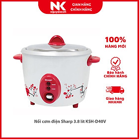 Mua Nồi cơm điện Sharp 3.8 lít KSH-D40V - Hàng chính hãng