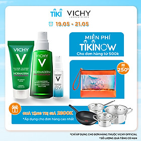 Bộ Hộp Chăm Sóc Da Chuyên Sâu Dành Cho Da Dầu Mụn Vichy Normaderm Phytosolution (50ml) Và Dưỡng Chất Mineral 89 (10ml)