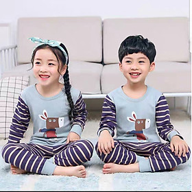Sét quần áo thu đông cho bé in hình đáng yêu