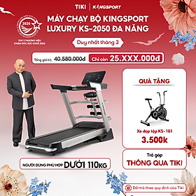 [Miễn phí lắp đặt] Máy chạy bộ tại nhà KingSport Luxury KS-2050 Đa Năng Có Chức Nâng Dốc Tự Động, Kèm Theo Đai Massage Và Thanh Gập Bụng